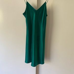 Gorgeous Emerald Mini Slip Dress
